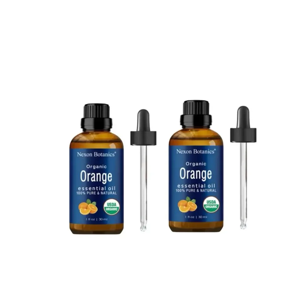 2 Bottles of Organic Orange Essential Oil 30 ml each